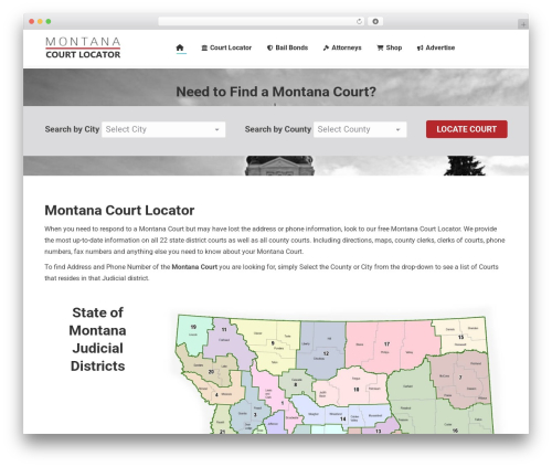 the7dtchild WordPress theme - montanacourtlocator.com