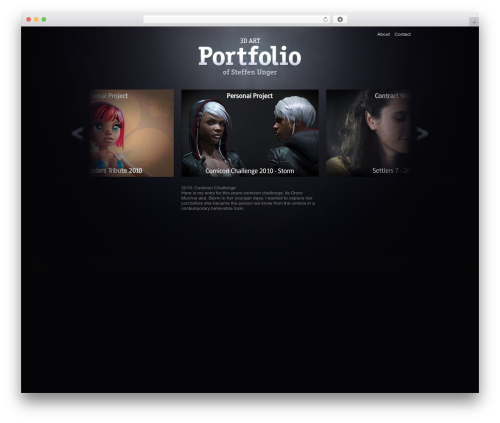 Theme WordPress Folio Elements - polyphobia.de