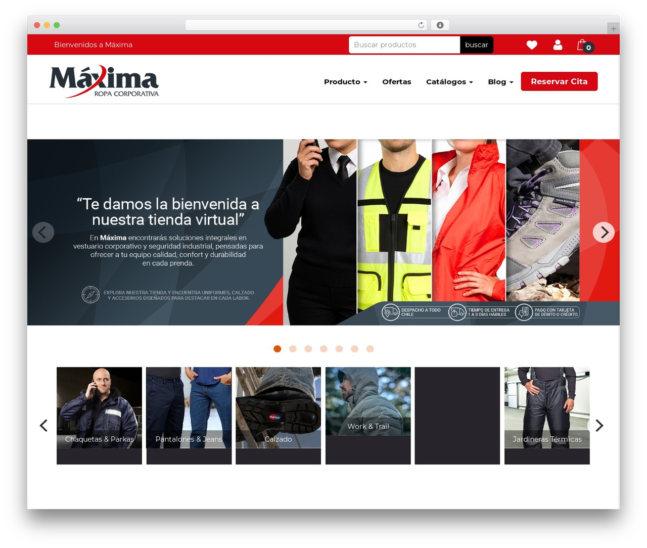 Theme WordPress Maxima  Theme - comercialmaxima.cl