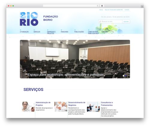 Form lightbox WordPress plugin - biorio.org.br