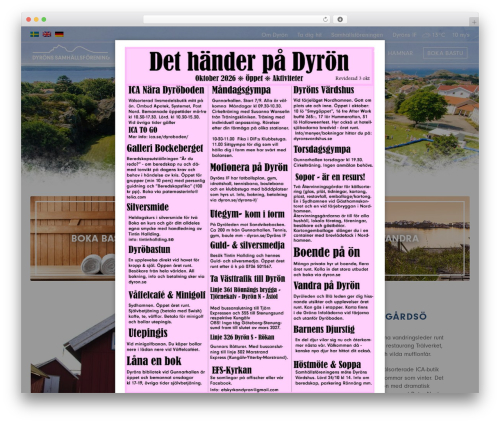 WordPress website theme Dyrön Theme - dyron.se