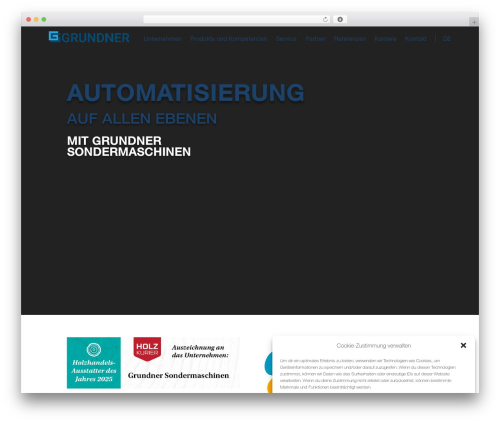 Divi theme WordPress - grundner.co.at