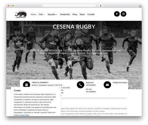 Divi theme WordPress - cesenarugby.it