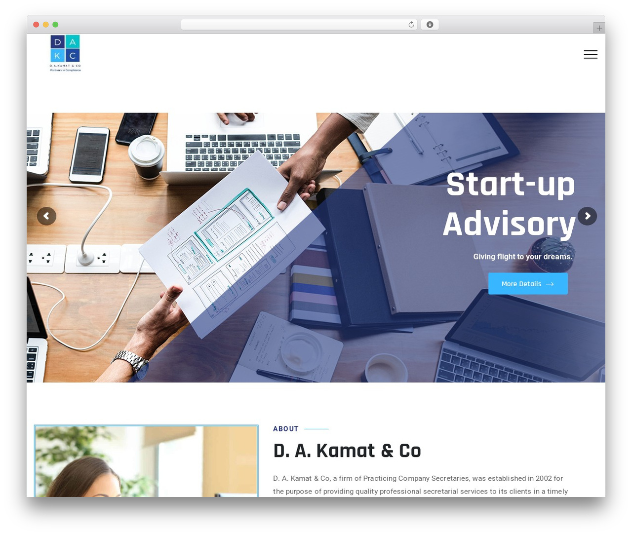 Invess WordPress theme - csdakamat.com