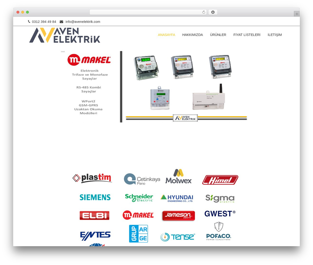 Mist WordPress theme - avenelektrik.com
