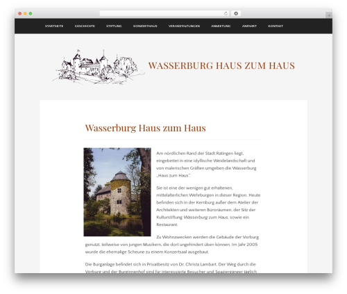 Museum WordPress theme - wasserburg-zum-haus.de