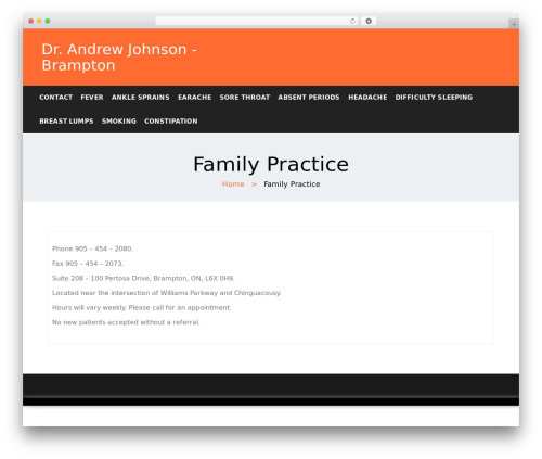 scoreline theme WordPress - drajohnsonbrampton.info