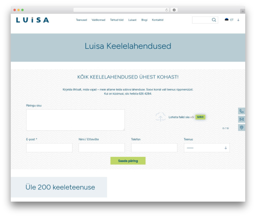 Theme WordPress LUISA - luisa.ee Theme WordPress LUISA - luisa.ee