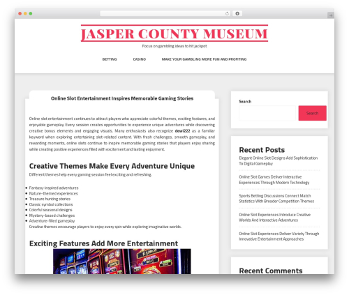 Web Wave theme WordPress - jaspercountymuseum.net Web Wave theme WordPress - jaspercountymuseum.net