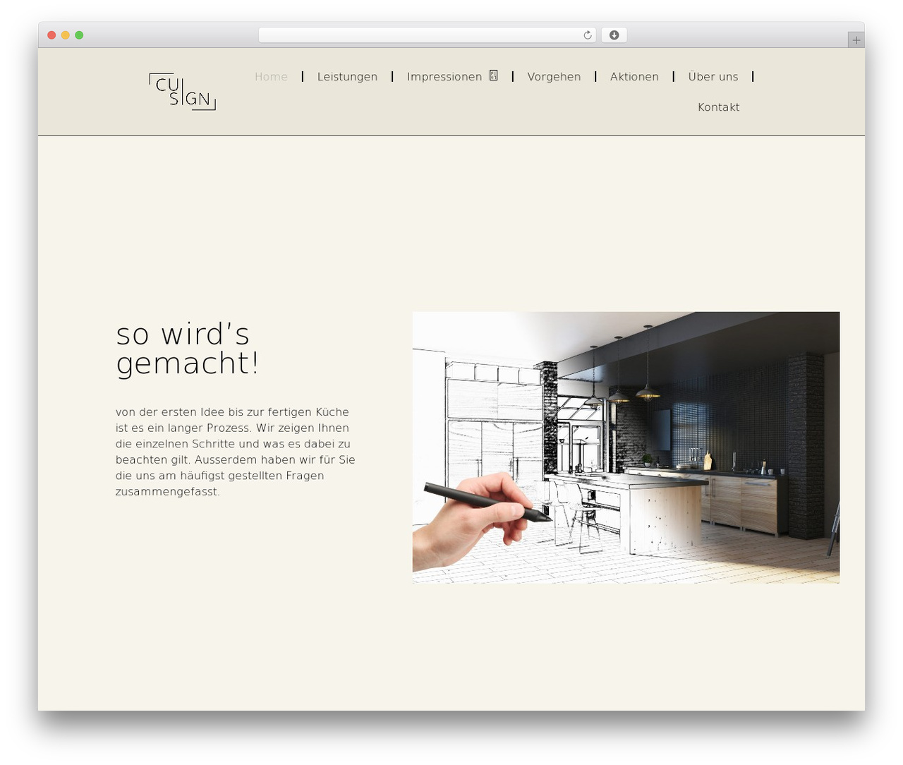 WordPress theme Cuisign Theme - cuisign.ch