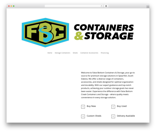 WordPress theme Divi - fbccontainersandstorage.com