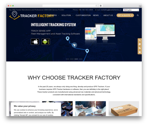 WordPress website theme Sleek - trackerfactory.cn
