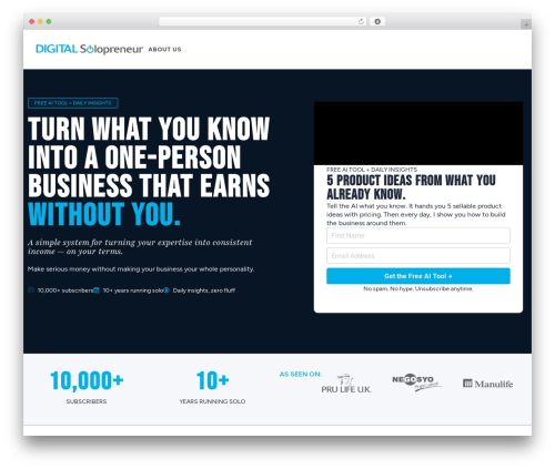 Surveyslam WordPress plugin - digitalsolopreneur.com