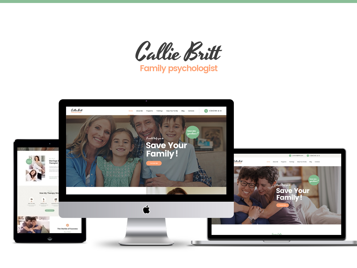 Callie Britt WordPress theme design