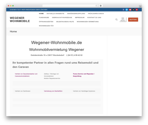 Wpsleep WordPress plugin - wegener-wohnmobile.de