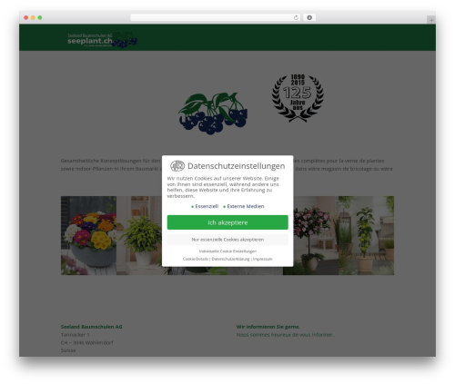 Divi WordPress theme - seeplant.ch