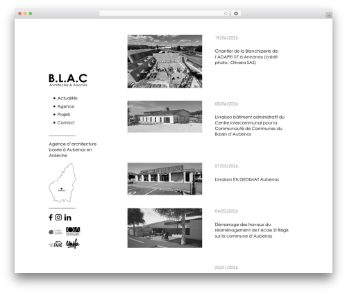 Mill Théme theme WordPress - www.blac.archi