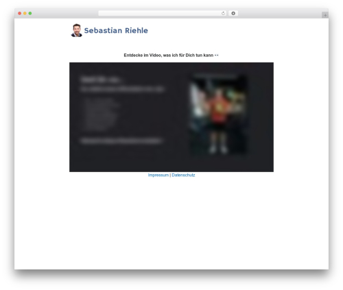 PlainText WP theme - sebastianriehle.de