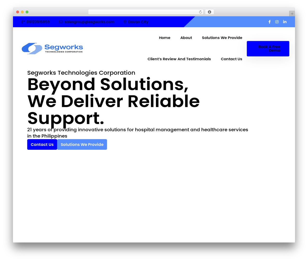 Quantech WordPress page theme - segworks.com Quantech WordPress page theme - segworks.com