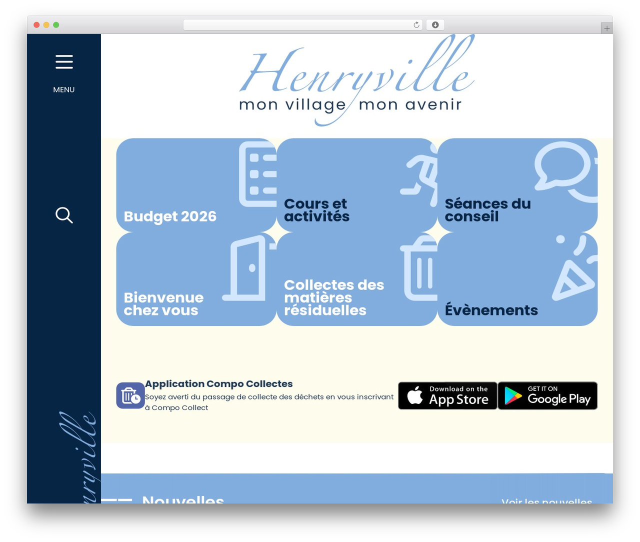 reactif WordPress theme - henryville.ca