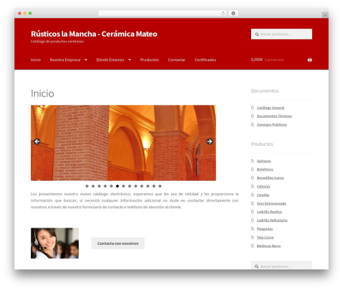 Storefront top WordPress theme - rusticoslamancha.com
