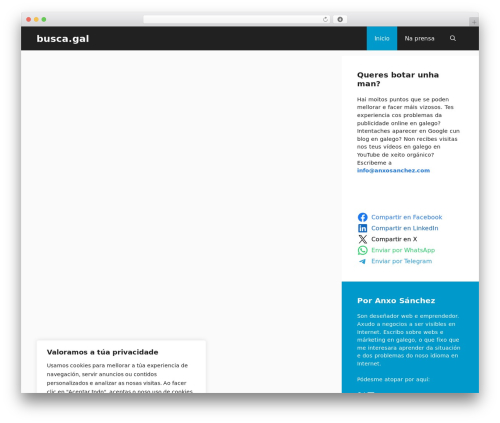 Social sharing block WordPress plugin - busca.gal
