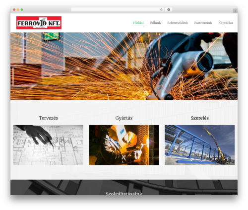 TM Builder theme WordPress - ferrovid.hu