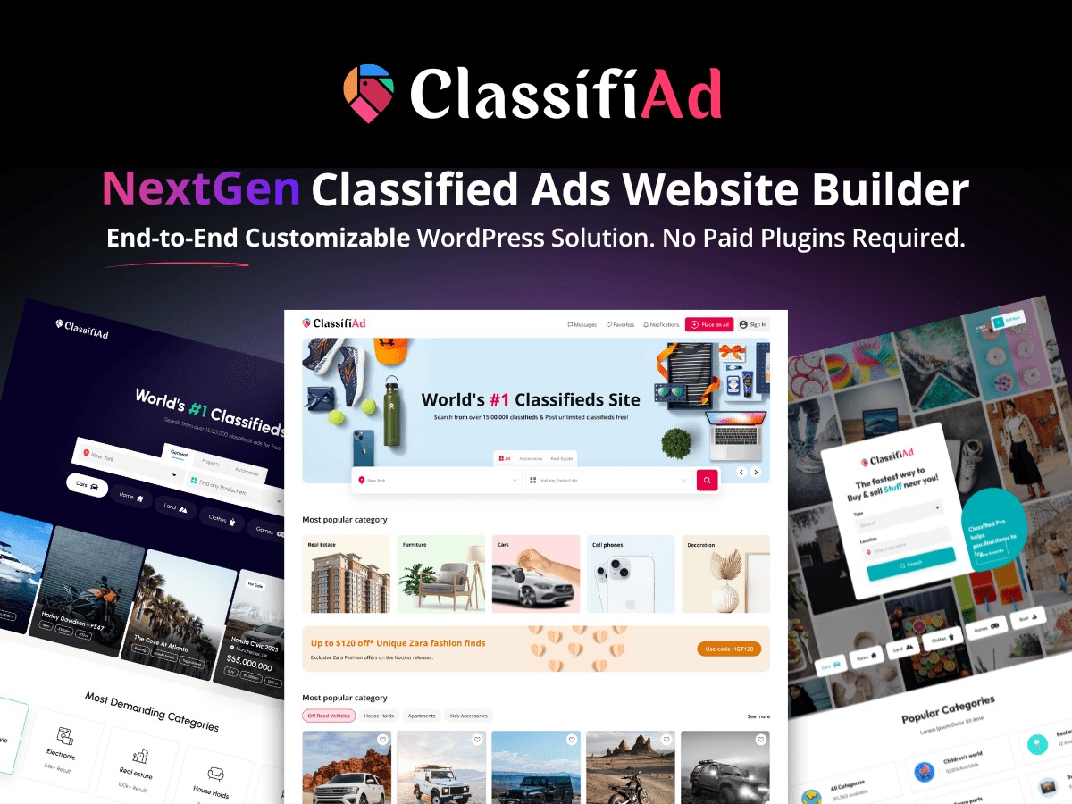 WordPress theme ClassifiAd