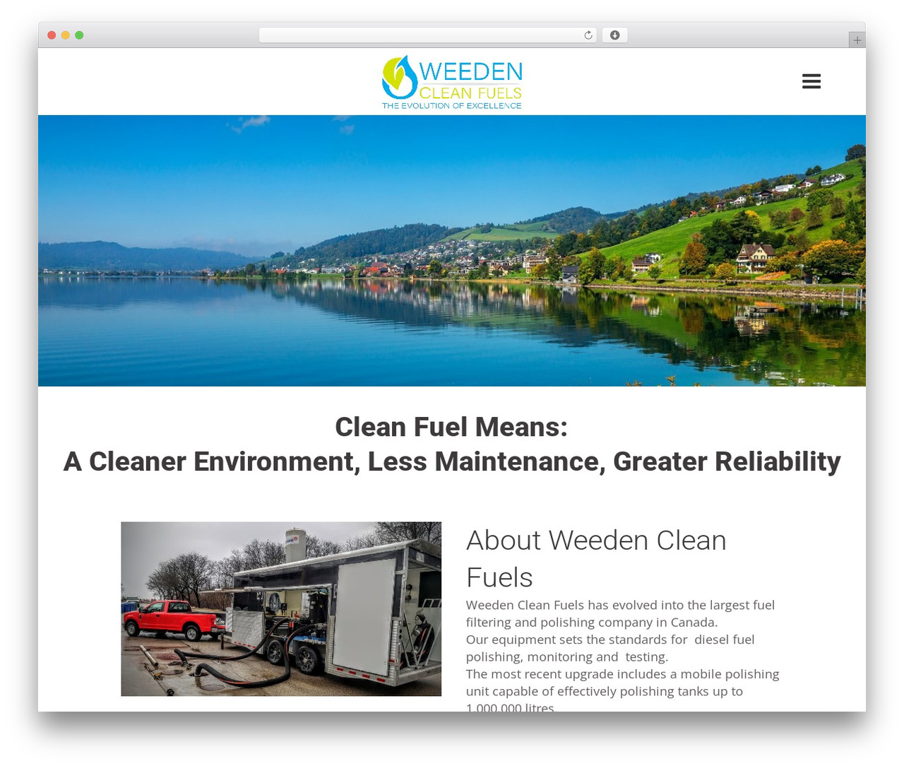 Bridge WordPress theme - weedencleanfuels.com