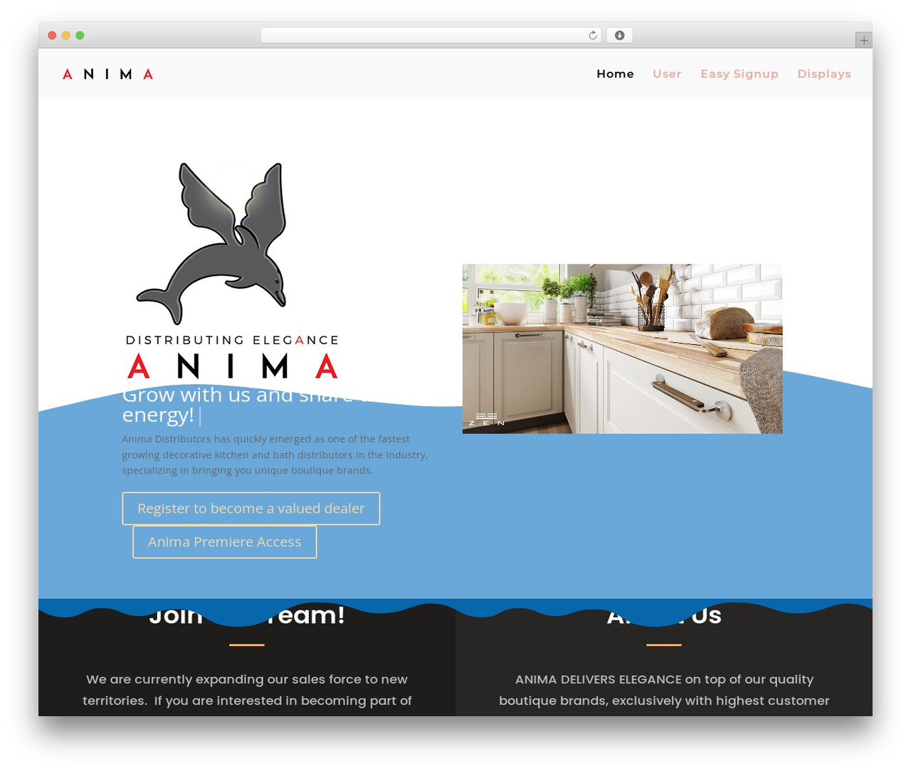 Divi WordPress theme - animadistributors.com