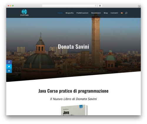 Divi WordPress theme - donatasavini.com