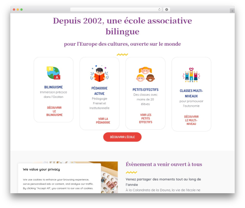 Ecole WordPress theme - calandreta-dauna.fr