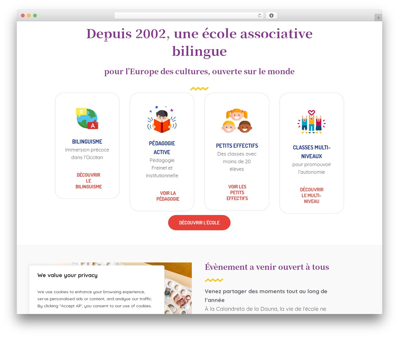 Ecole WordPress theme - calandreta-dauna.fr