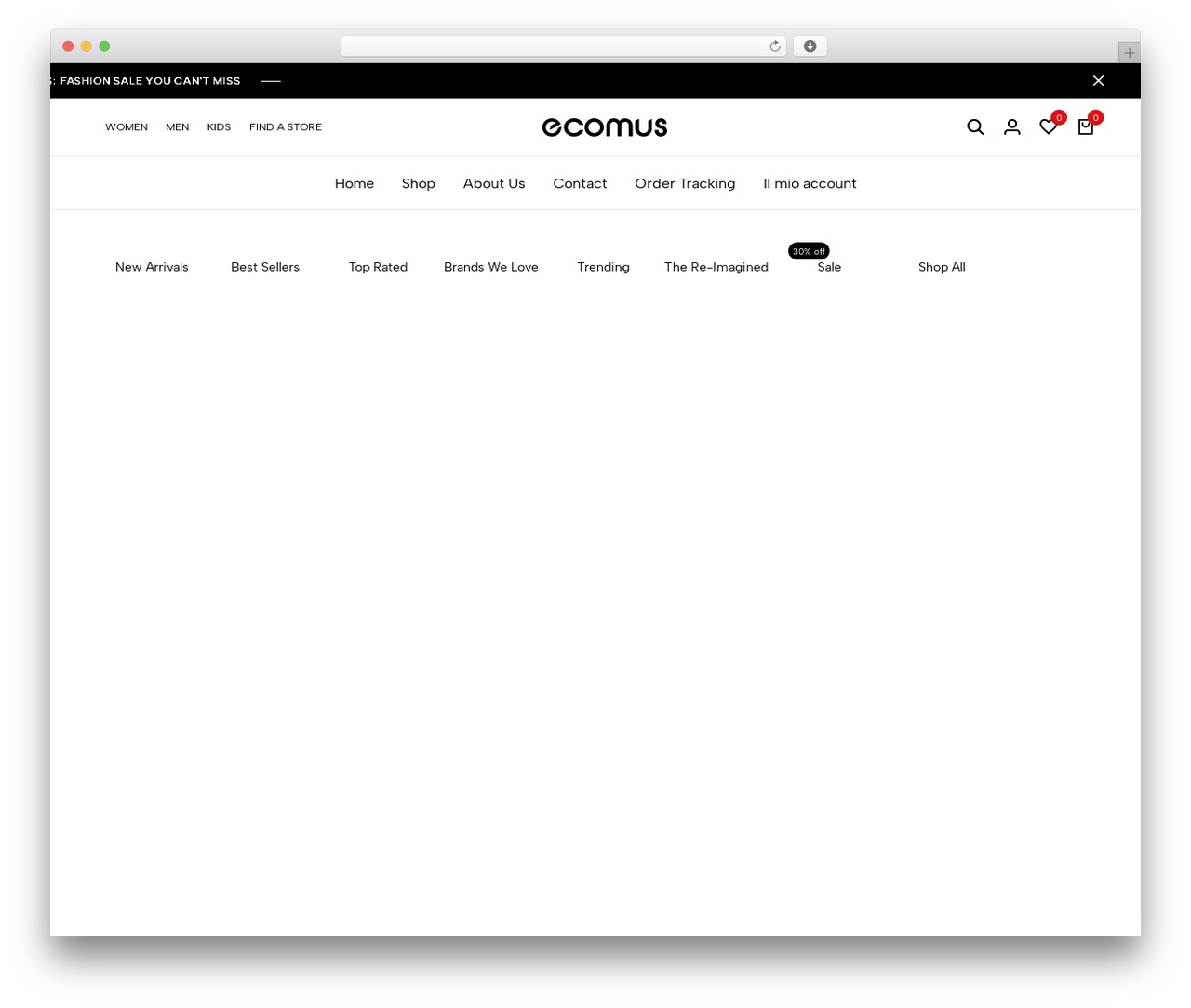 Ecomus WordPress theme - eamercato.com Ecomus WordPress theme - eamercato.com