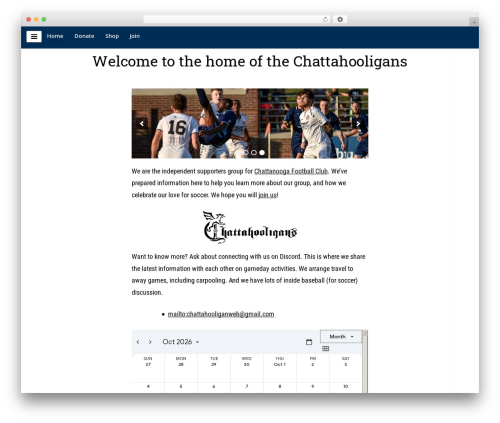 Embla WordPress theme - chattahooligan.com