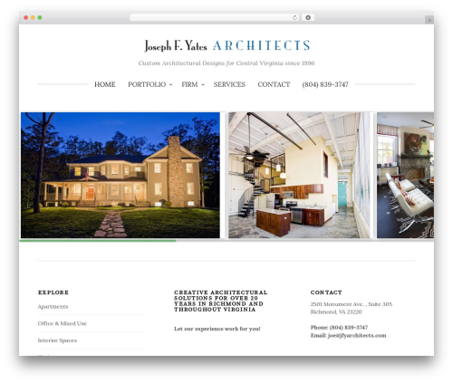 Life WordPress theme - jfyarchitects.com