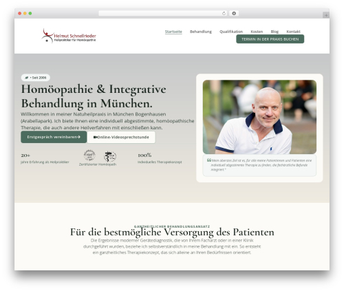 Minus WordPress theme design - praxis-schnellrieder.de
