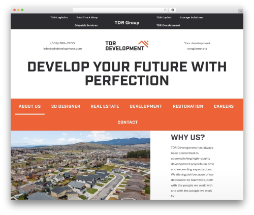 OceanWP WordPress theme - tdrdevelopment.com