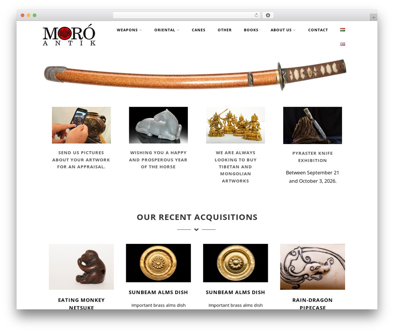 Optimizer free WordPress theme - moroantik.hu