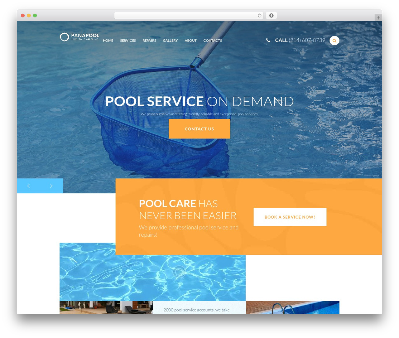 PoolServices theme WordPress - panapool.com