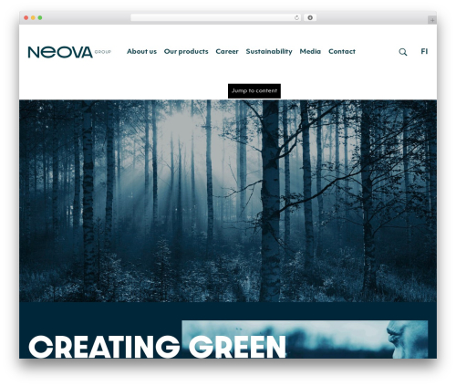 Sakke WordPress theme - neova-group.com