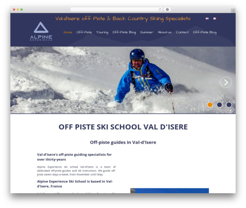 Theme WordPress MisterTheme - alpineexperience.com