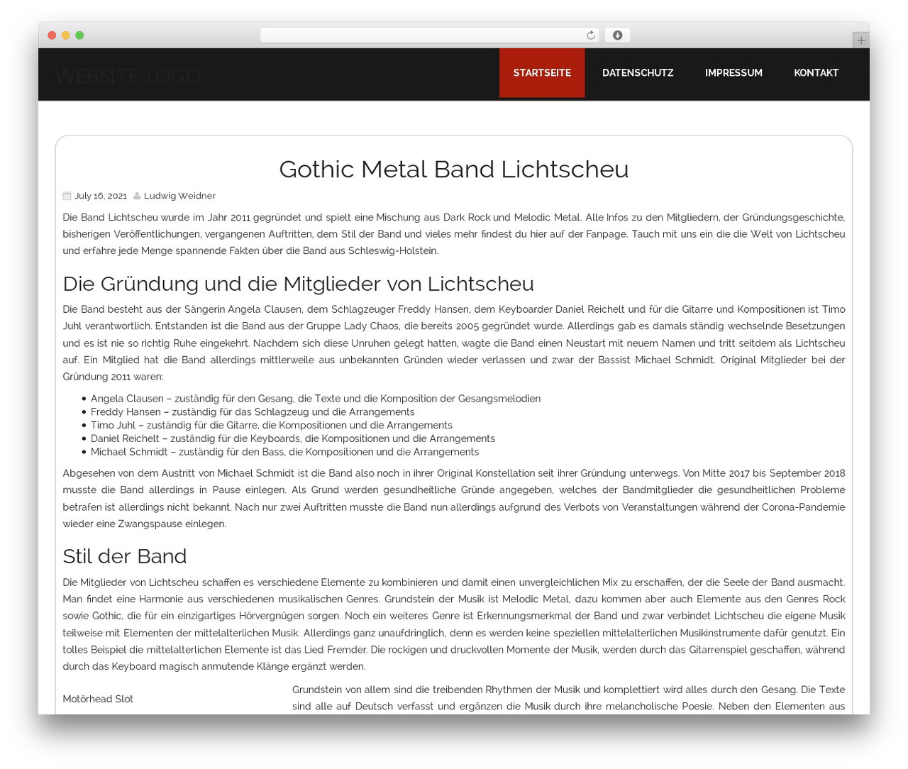 WordPress theme Avocation - lichtscheu-musik.de WordPress theme Avocation - lichtscheu-musik.de