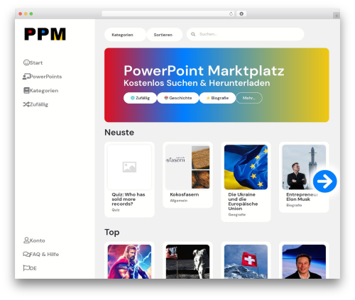 WordPress theme Hello Elementor - ppm.cool