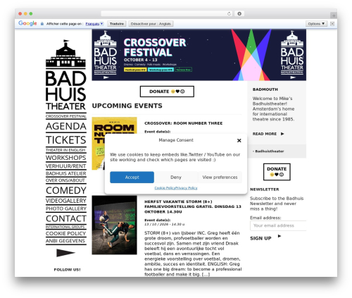 BHT WordPress theme - badhuistheater.nl