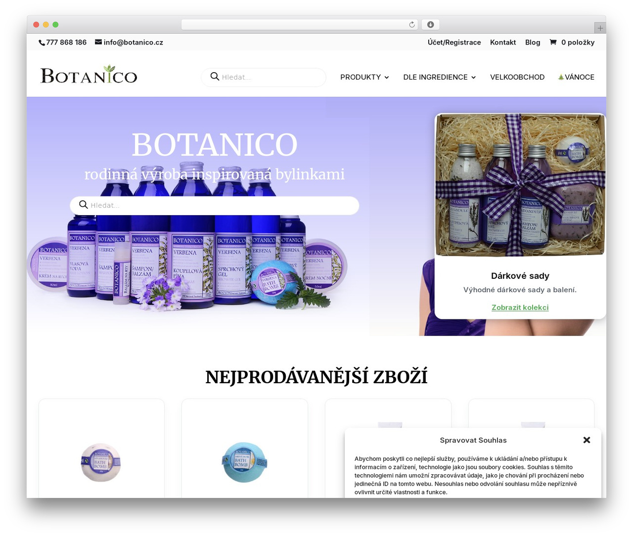 BROFI Child theme WordPress - botanico.cz