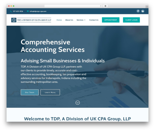 Divi WordPress theme - tdprops-cpa.com