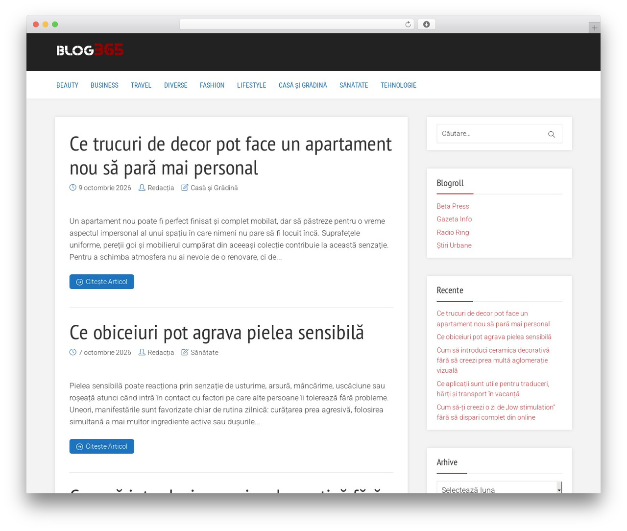 Throne WordPress theme design - blog365.ro Throne WordPress theme design - blog365.ro