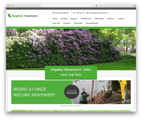 Hoveniernederland WordPress plugin - aapkeshoveniers.nl