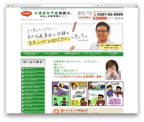 WP theme おおしま接骨院 - master-oshima.com